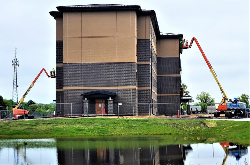 Contractor continues with steady progress on second new 4-story barracks at Fort McCoy