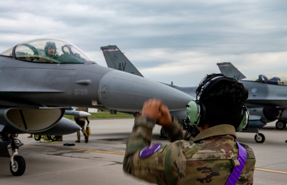 510th EFS lands at dawn