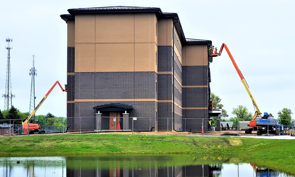 Contractor continues with steady progress on second new 4-story barracks at Fort McCoy