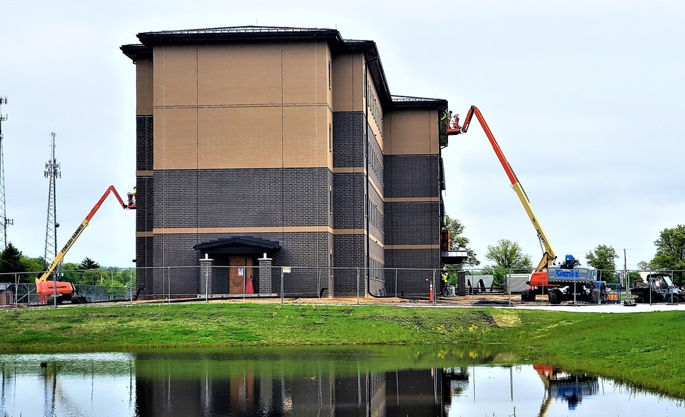 Contractor continues with steady progress on second new 4-story barracks at Fort McCoy