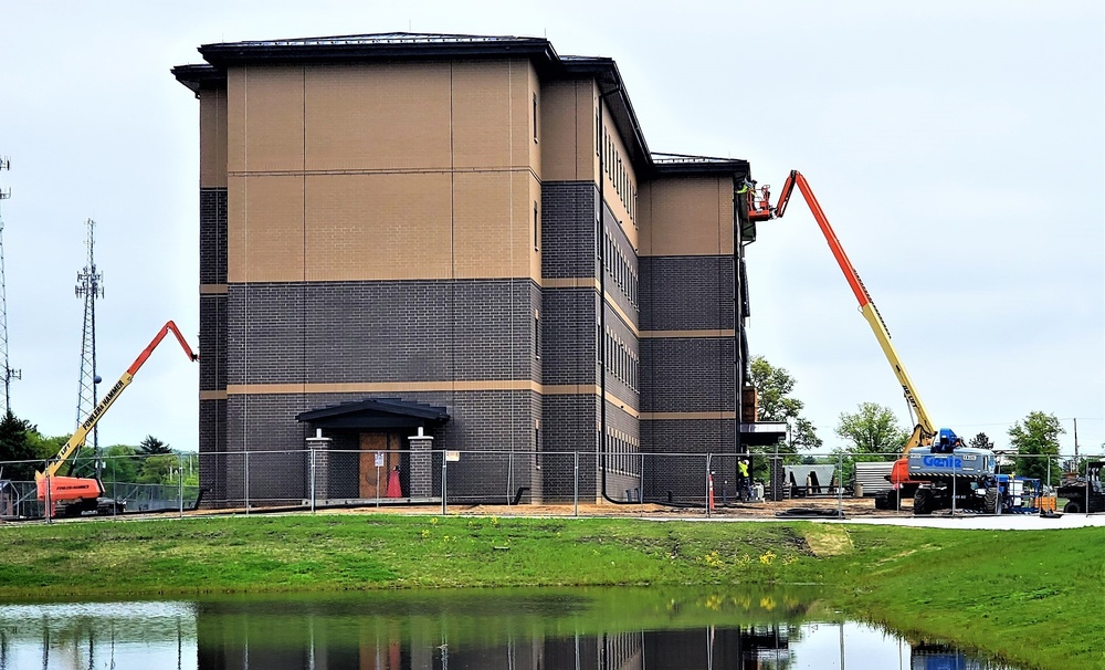 Contractor continues with steady progress on second new 4-story barracks at Fort McCoy