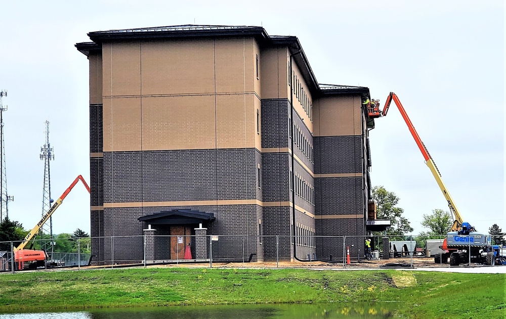 Contractor continues with steady progress on second new 4-story barracks at Fort McCoy