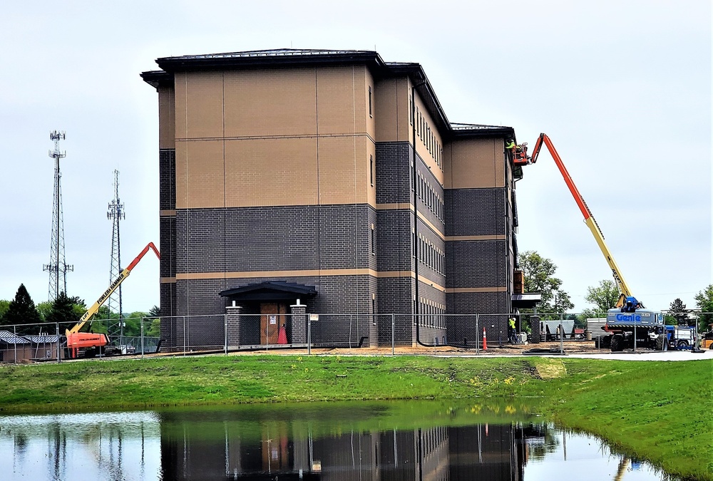 Contractor continues with steady progress on second new 4-story barracks at Fort McCoy