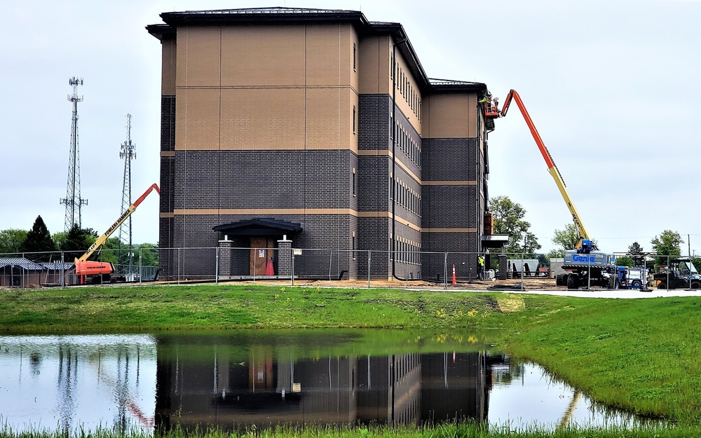 Contractor continues with steady progress on second new 4-story barracks at Fort McCoy