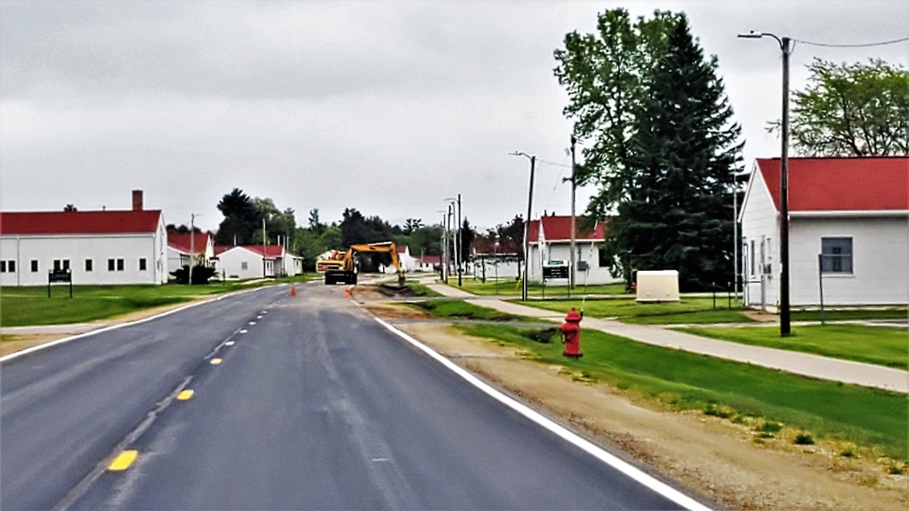 Ditch improvement work at Fort McCoy