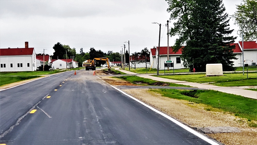 Ditch improvement work at Fort McCoy