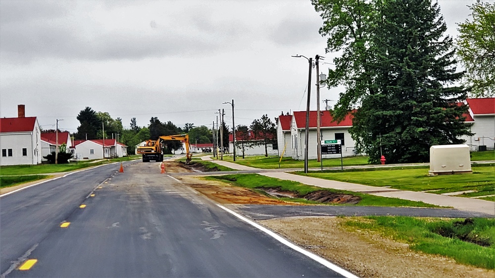 Ditch improvement work at Fort McCoy