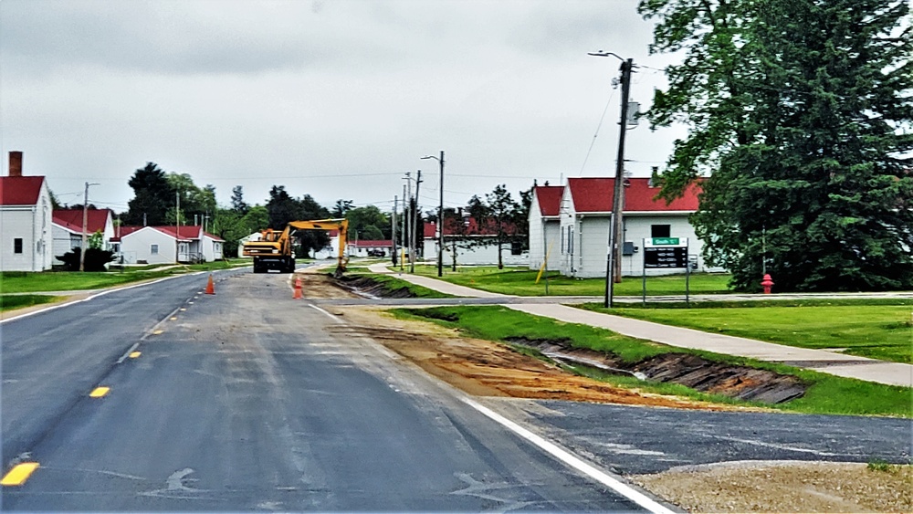 Ditch improvement work at Fort McCoy