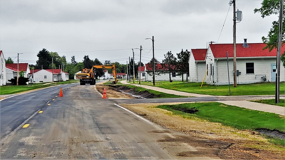 Ditch improvement work at Fort McCoy