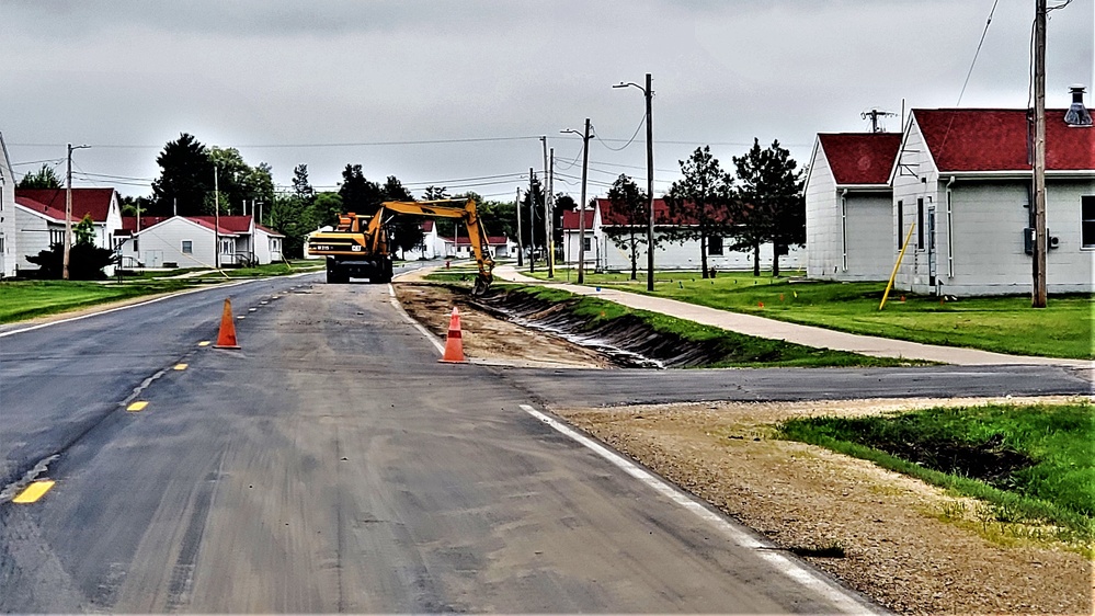 Ditch improvement work at Fort McCoy