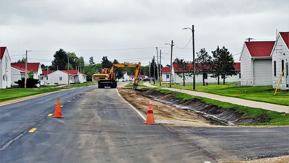 Ditch improvement work at Fort McCoy