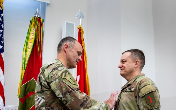 1st ID Colonel promotes to the rank of Brigadier General