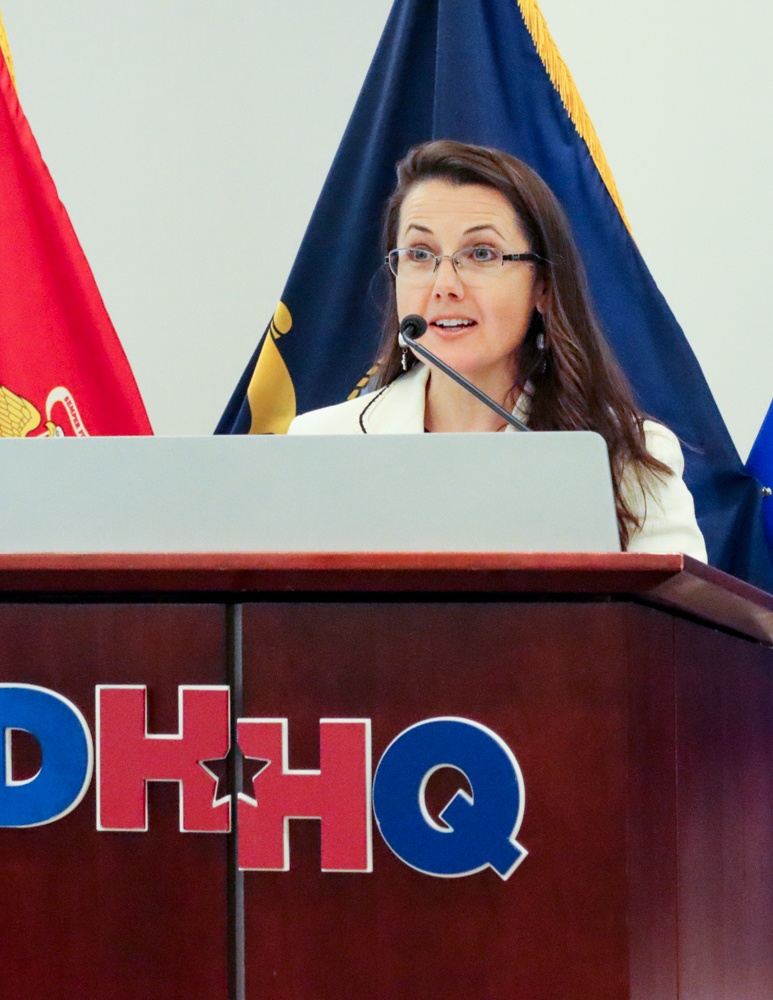 Christianne Witten as a Master of Ceremony at the DHA Recognition Ceremony 2022