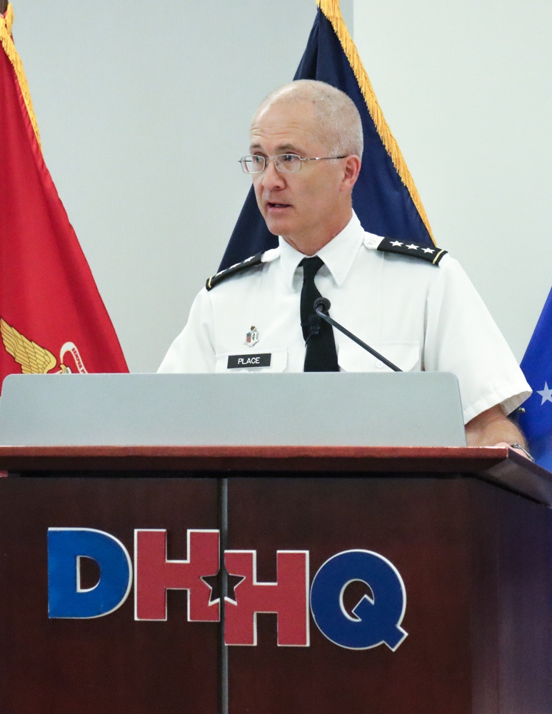 Lieutenant General Ronald J. Place the Director of DHA as the host of the DHA Recognition Ceremony 2022