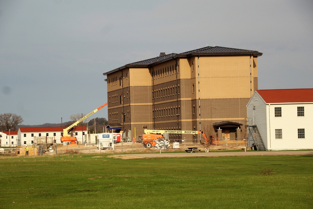Contractor continues with steady progress on second new 4-story barracks at Fort McCoy