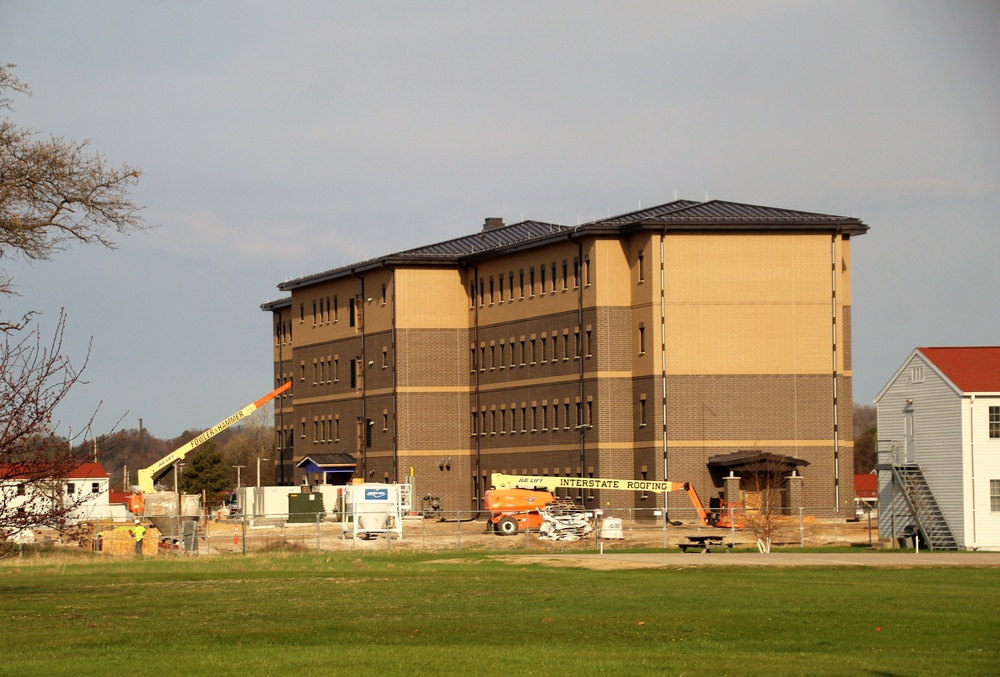 Contractor continues with steady progress on second new 4-story barracks at Fort McCoy