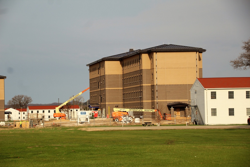 Contractor continues with steady progress on second new 4-story barracks at Fort McCoy