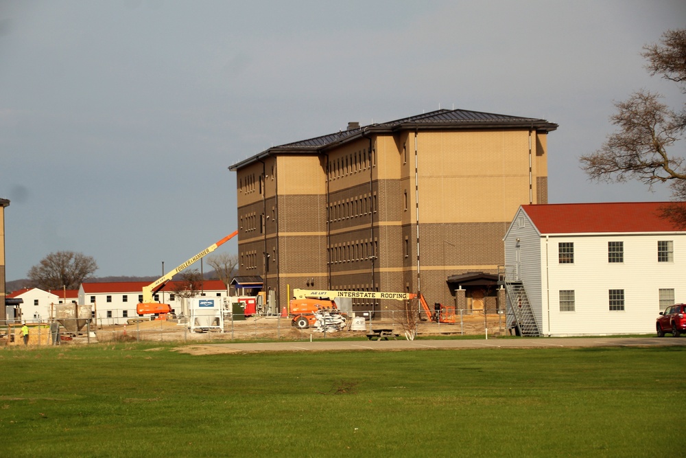 Contractor continues with steady progress on second new 4-story barracks at Fort McCoy