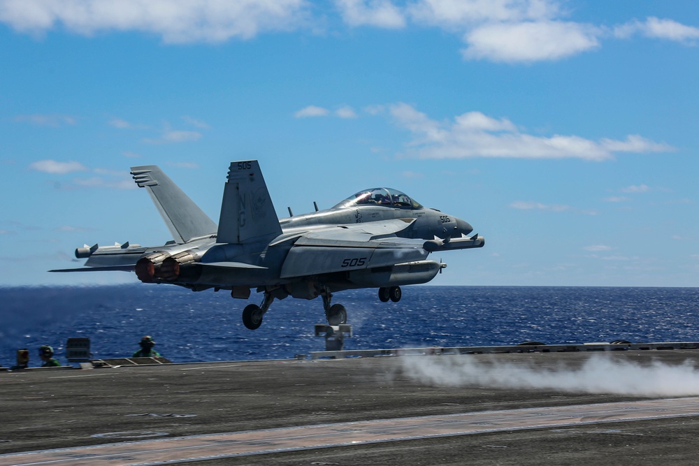 Abraham Lincoln conducts flight operations