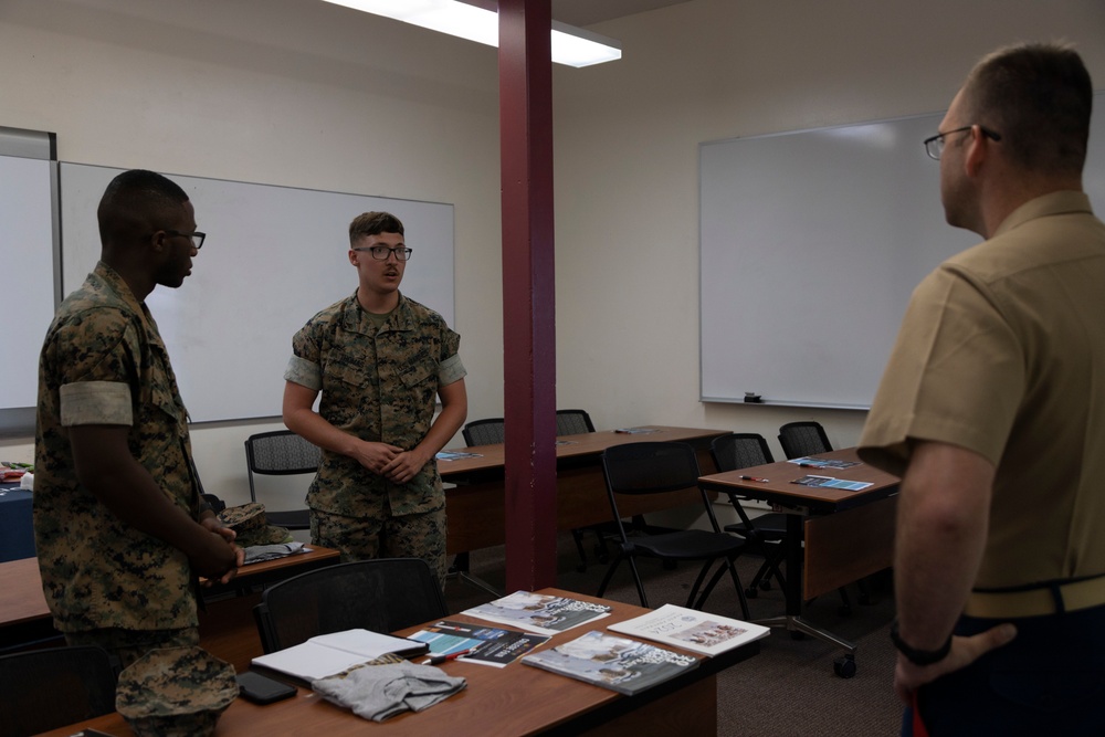 Naval Academy holds information sessions aboard Camp Pendleton