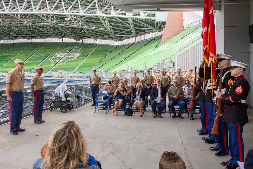 Recruiting Station Seattle Change of Command Ceremony