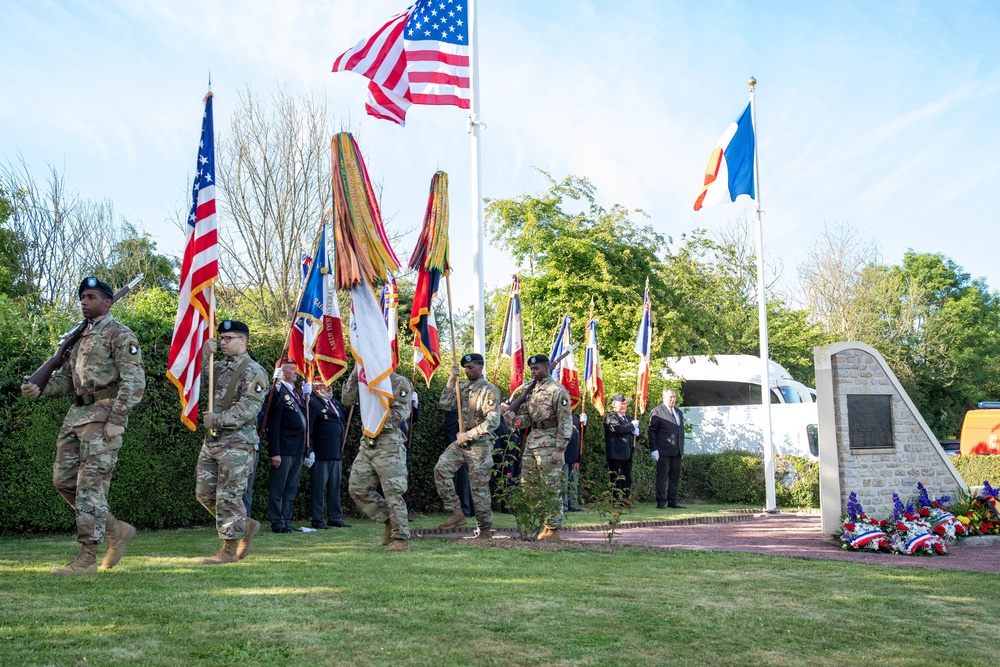 101st Airborne Division Soldiers honor their fallen at ceremony in France