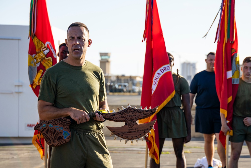 MAG-24 Commanding Officer's Flight Line Run