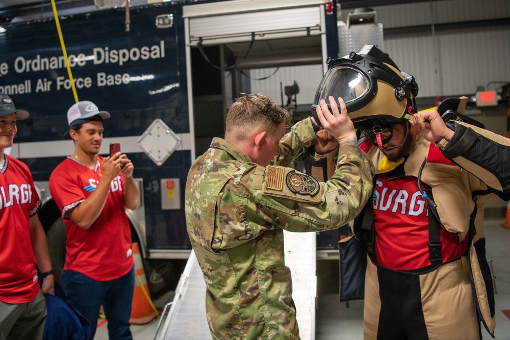 Wichita Wind Surge nose paint ceremony