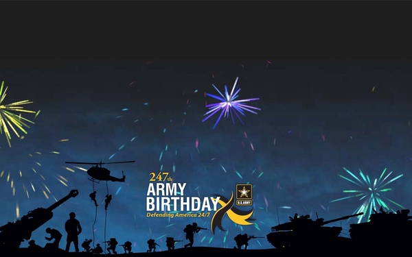 U.S. Army 247th Birthday Banner - YouTube Graphic
