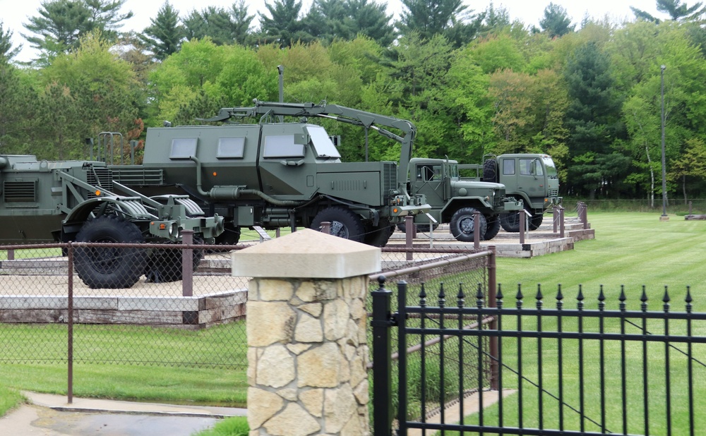 Fort McCoy's Equipment Park in historic Commemorative Area