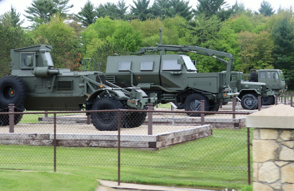 Fort McCoy's Equipment Park in historic Commemorative Area