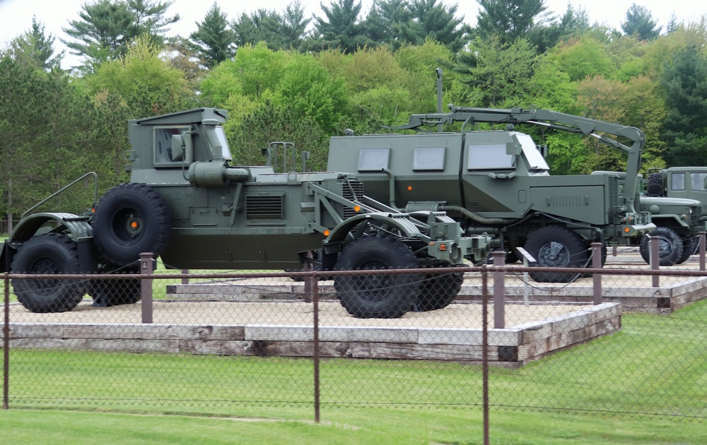 Fort McCoy's Equipment Park in historic Commemorative Area