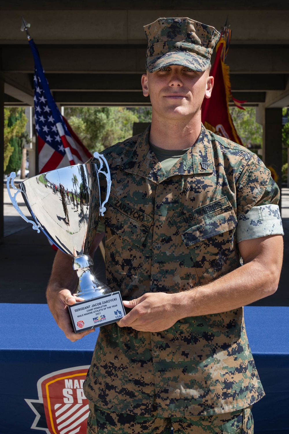 Sgt. Jacob Zarzycki named Camp Pendleton Male Marine Athlete of the Year