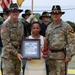 Mrs. Connie Martin receives 'Heart' trophy during Volunteer of the Year Ceremony