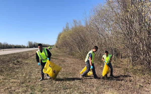 168th Wing Top 3 takes out the trash in Alaska Adopt-A-Highway Program