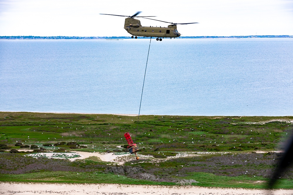 CTARNG Aviators Help Coast Guard With Some Heavy Lifting