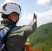 Don't Look Down: Air Traffic Control communication technician Marines maintain radio tower