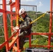 Don't Look Down: Air Traffic Control communication technician Marines maintain radio tower