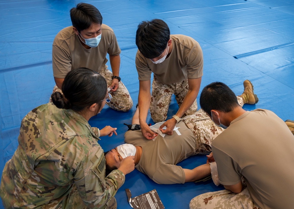 Japan-U.S. conduct first-ever combat care knowledge exchange in Djibouti