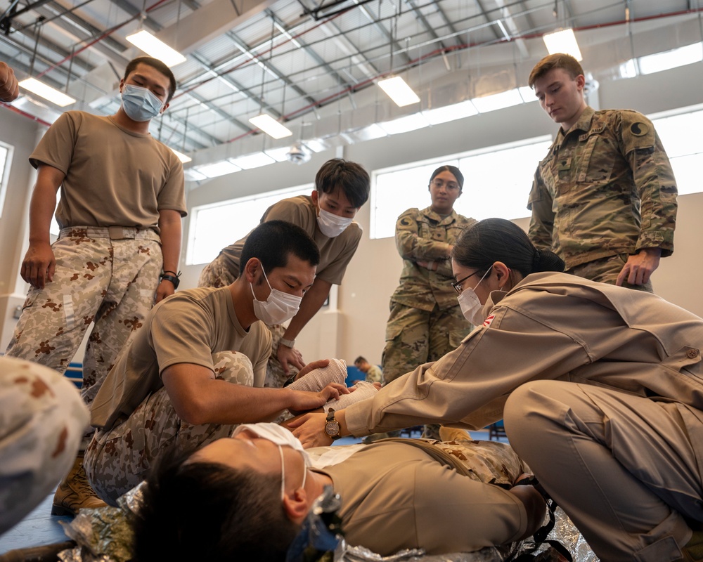 Japan-U.S. conduct first-ever combat care knowledge exchange in Djibouti