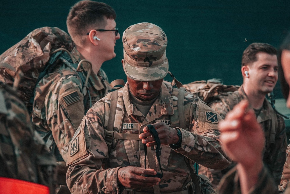 Sgt. Butler prepares for Norwegian Ruck March