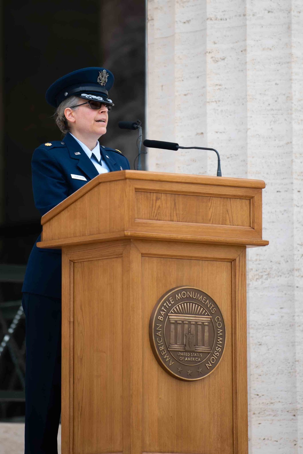 Memorial Day 2022 Sicily-Rome American Cemetery Maj. Sarah Schechter Delivers Invocation