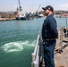 USS San Jacinto pulls into Barcellona Spain