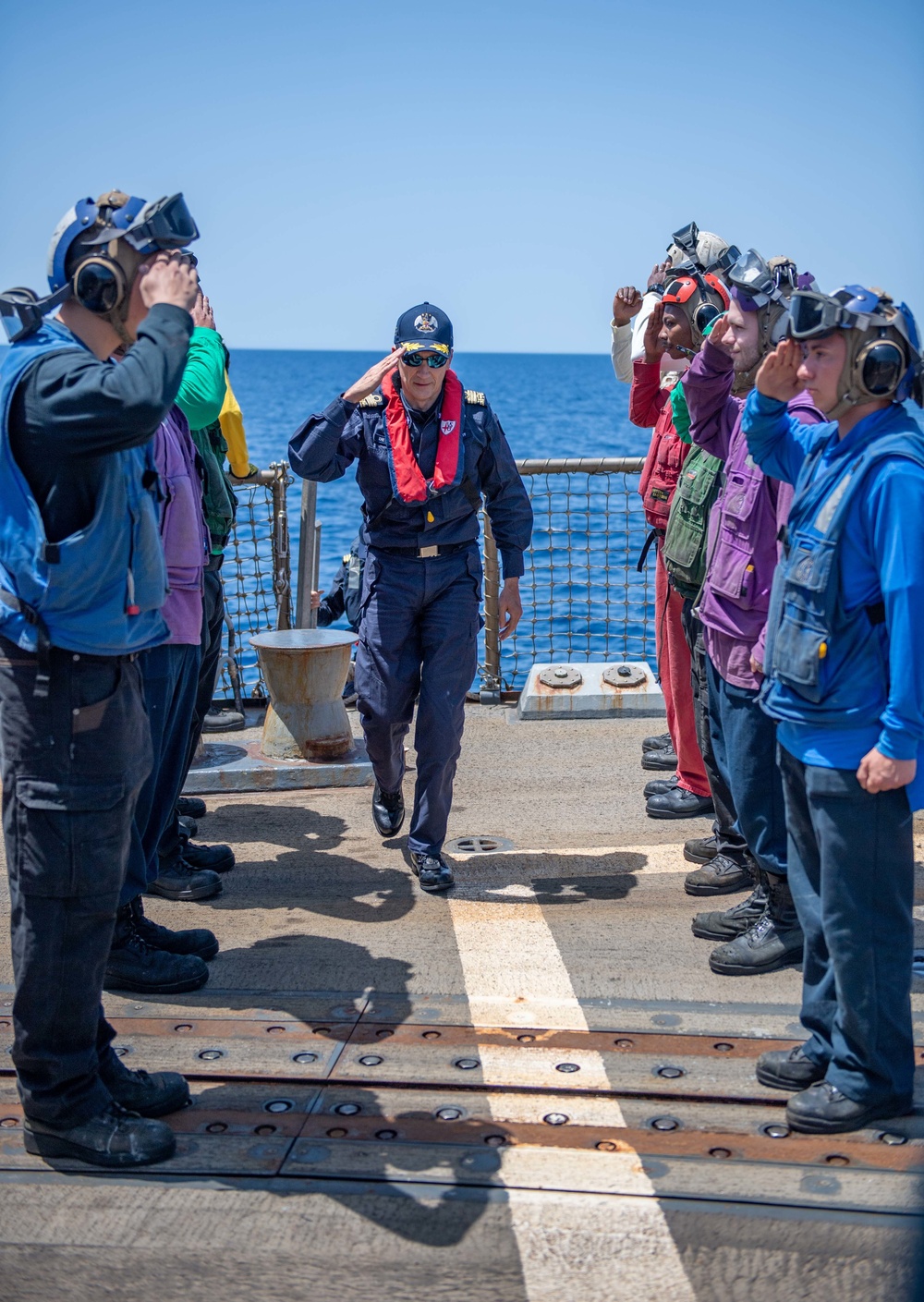 Bainbridge is on a scheduled deployment in the U.S. Naval Forces Europe area of operations, employed by U.S. Sixth Fleet to defend U.S., Allied and Partner interests.
