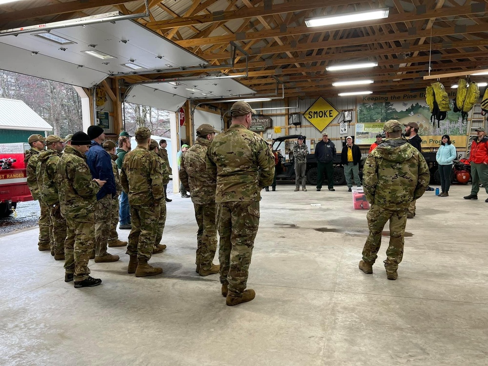 Twelve members of the 109th Airlift Wing’s fire department earned national certification in wild-land firefighting