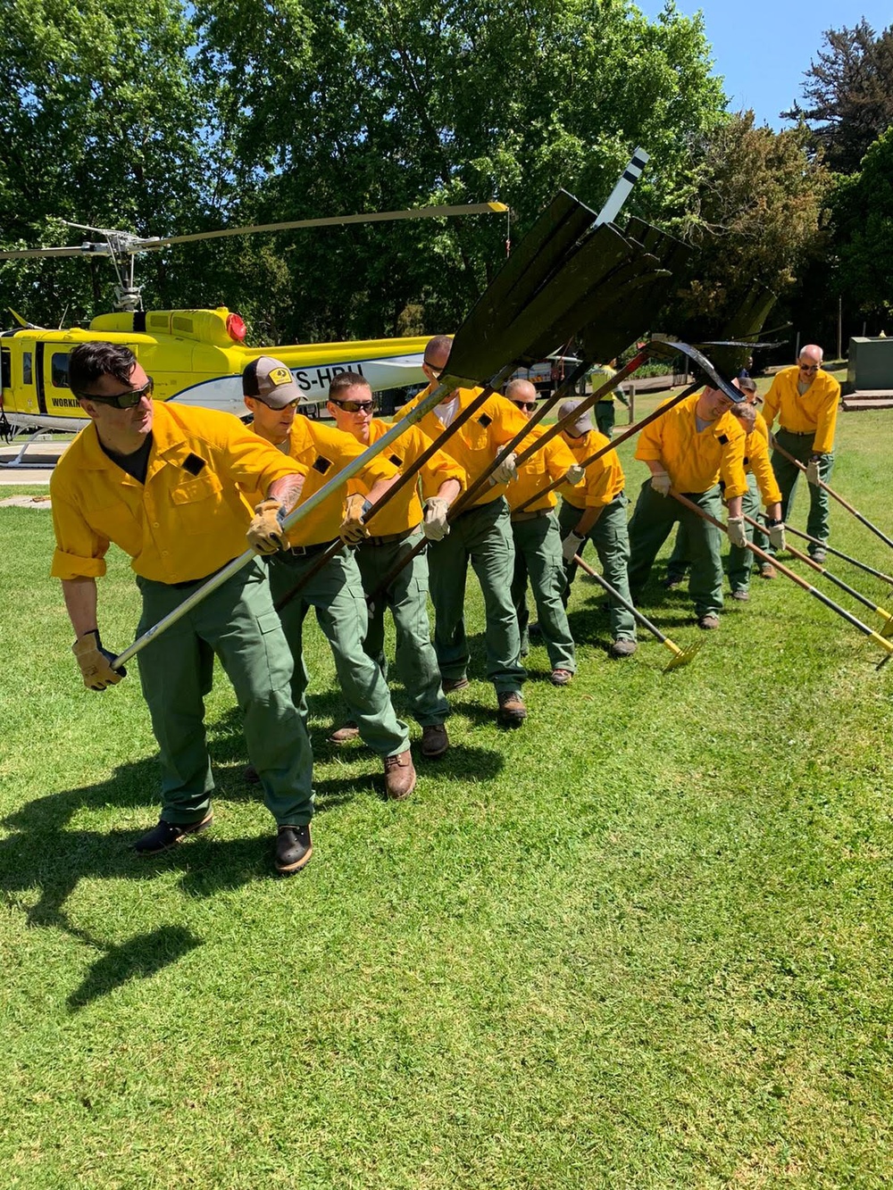 Twelve members of the 109th Airlift Wing’s fire department earned national certification in wild-land firefighting