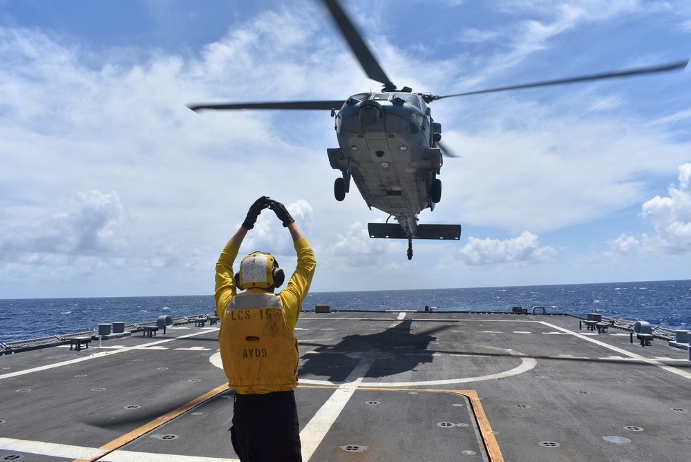 HSC 28 Conducts Flight Ops on USS Billings