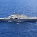 USS Billings Steams in the Caribbean Sea