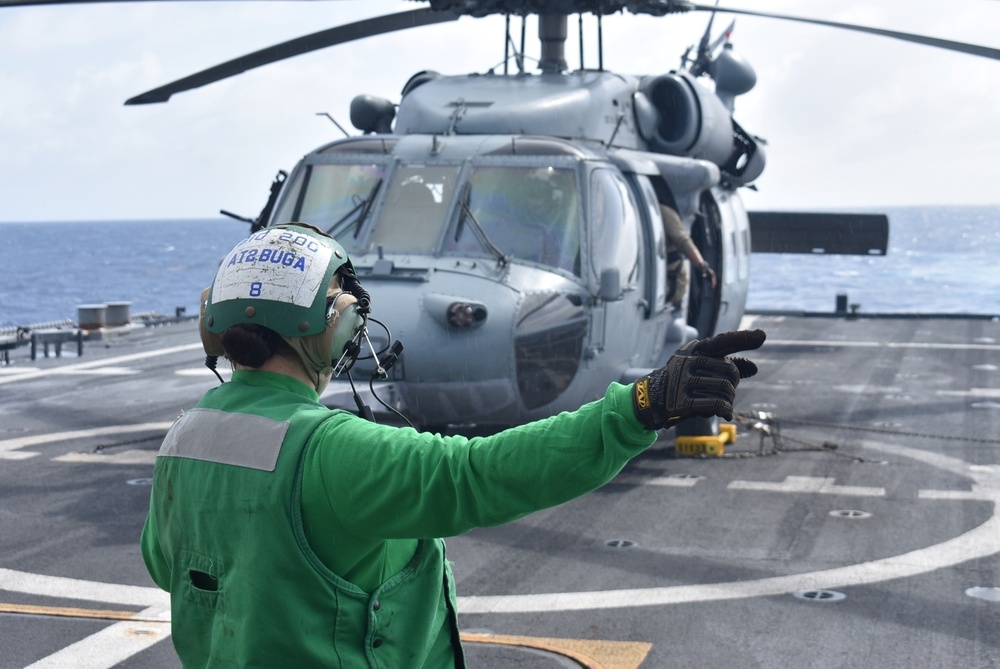 USS Billings Conducts Flight Quarters