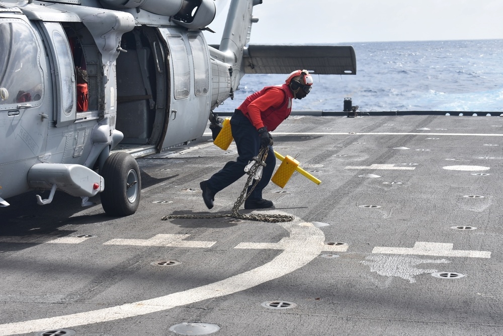 USS Billings Conducts Flight Quarters